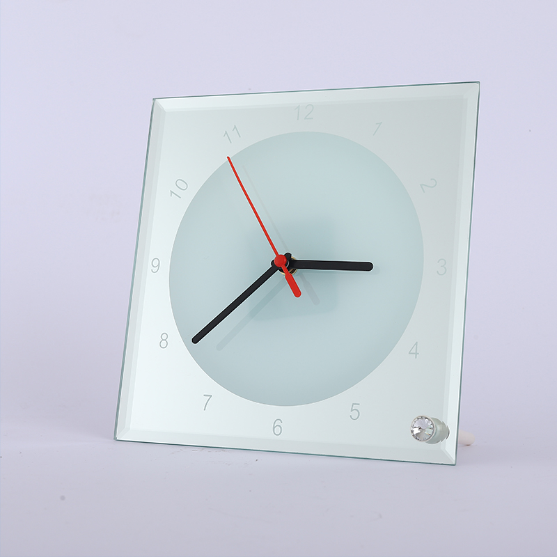 glossy white clock sublimation heat transfer