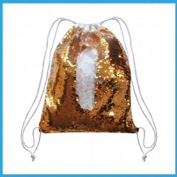  Sublimation Flip Sequin Drawstring bag	