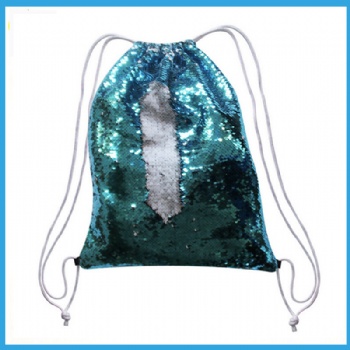  Sublimation Flip Sequin Drawstring bag	