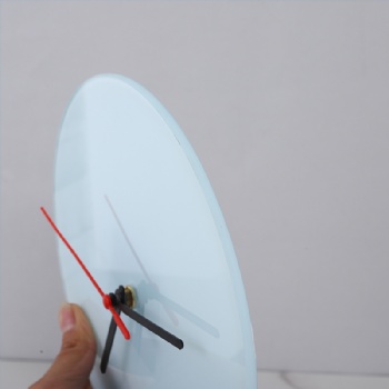  sublimation round glass with clock	