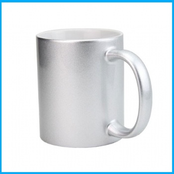 11oz  silver mug