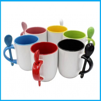 11oz color spoon mug