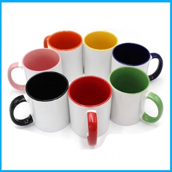 11oz  inner and handle color mug