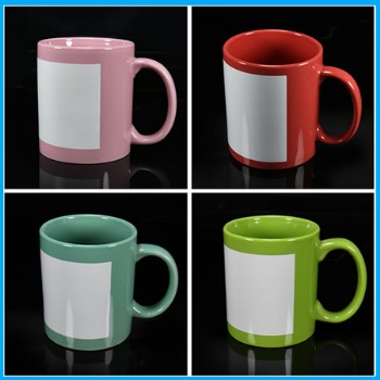 11oz full color mug with white patch