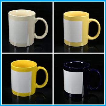  11oz full color mug with white patch	