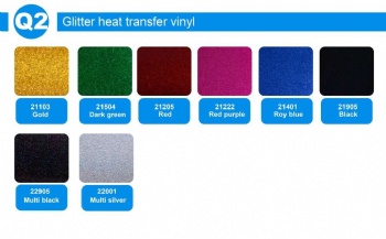  Heat Transfer Glitter Vinyl	