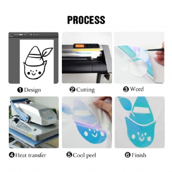  Heat Press Chameleon Vinyl Sticker	