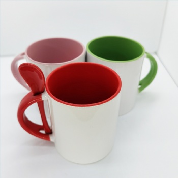  11oz color  mug with spoon	